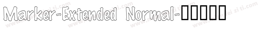 Marker-Extended Normal字体转换